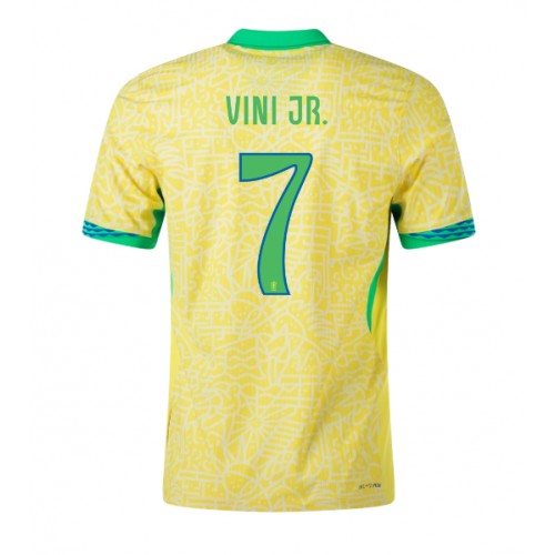 Dres Brazil Vinicius Junior #7 Domaci Copa America 2024 Kratak Rukav